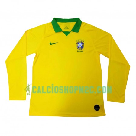 Brasile Maglia Prima Copa América 2019Manica Lunga